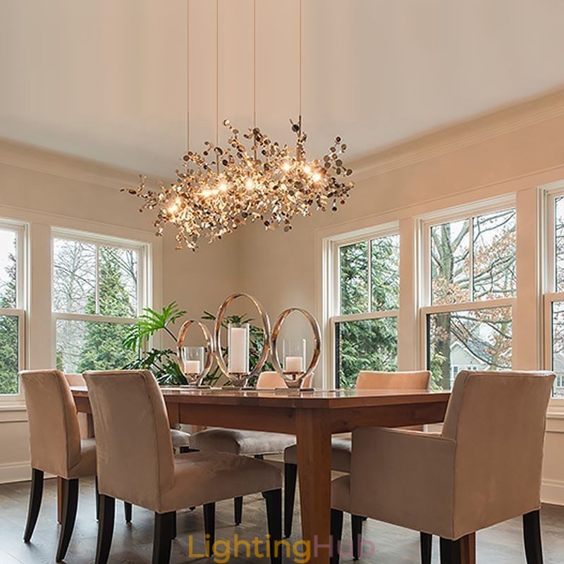Modern Minimalist Chandelier Stainless Steel
