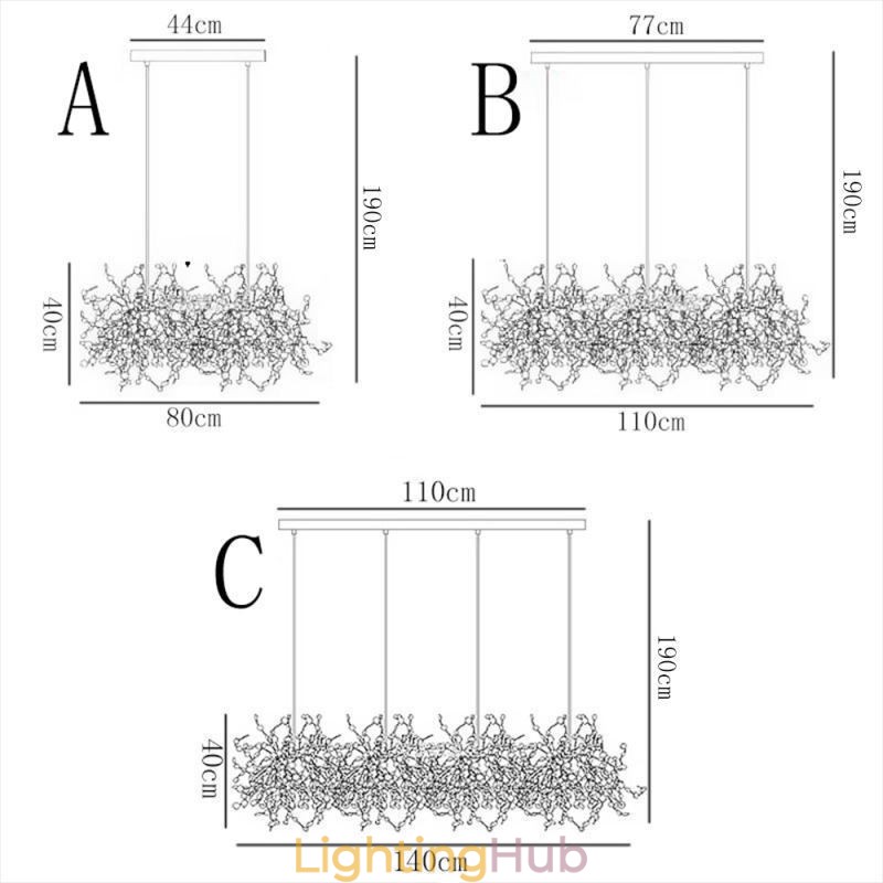 Modern Minimalist Chandelier Stainless Steel