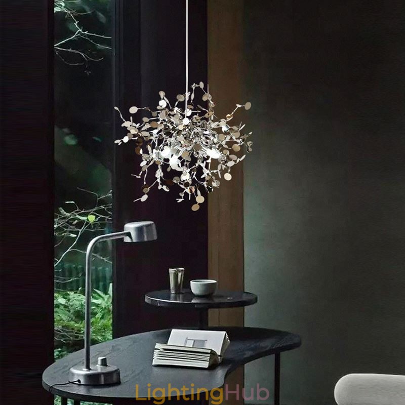 3 Lights Chandelier Light Stainless Steel Pendant Lighting Ceiling Light Fixture