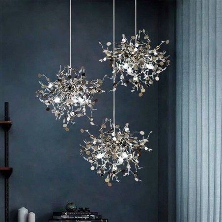Sequin Chandelier Stainless Steel Pendant Lighting Dining Sequin Chandelier Stainless Steel Pendant Lighting Dining