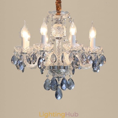 European Blue Crystal Chandelier Glass Light Body 8 Lights European Blue Crystal Chandelier Glass Light Body 8 Lights
