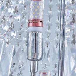 Retro Crystal Chandelier American Luxury Crystal Ceiling Light With 18 Lights