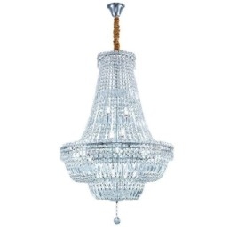 Retro Crystal Chandelier American Luxury Crystal Ceiling Light With 18 Lights