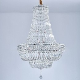 Retro Crystal Chandelier American Luxury Crystal Ceiling Light With 18 Lights