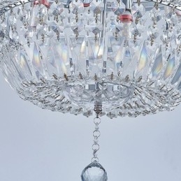 Retro Crystal Chandelier American Luxury Crystal Ceiling Light With 18 Lights