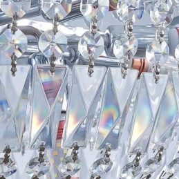 Retro Crystal Chandelier American Luxury Crystal Ceiling Light With 18 Lights