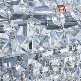 Retro Crystal Chandelier American Luxury Crystal Ceiling Light With 18 Lights