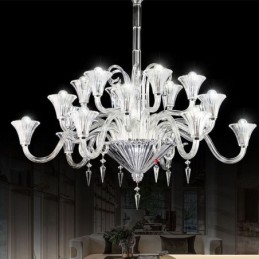European Crystal Chandelier Decoration Ceiling Light With 18 Lights