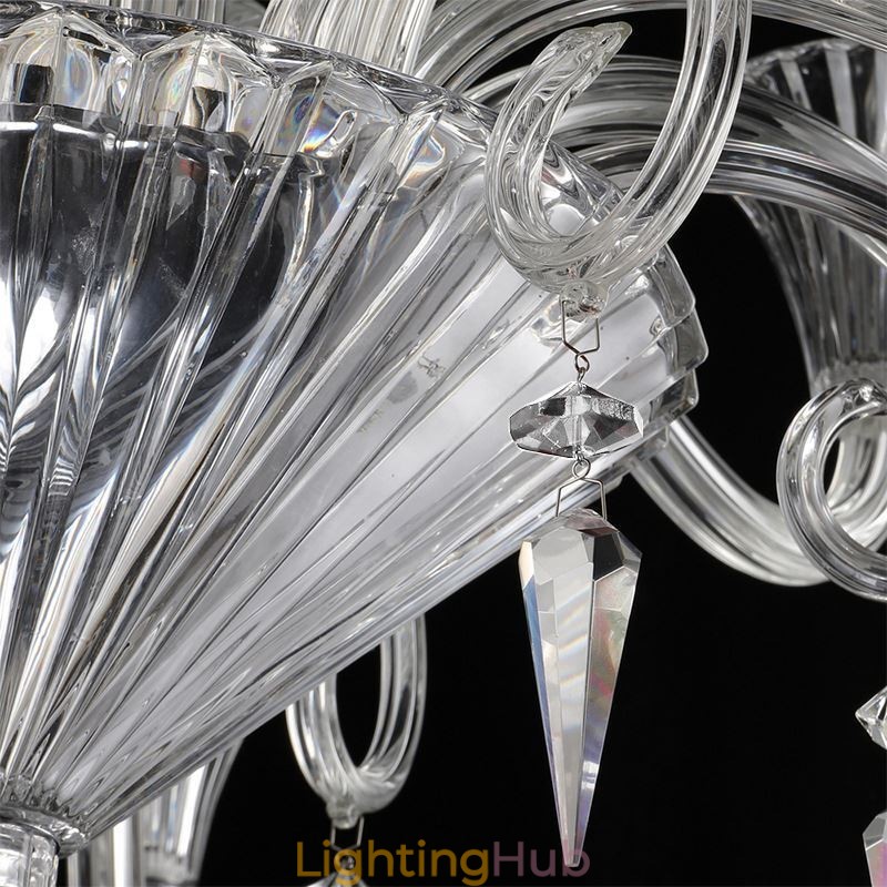 European Crystal Chandelier Decoration Ceiling Light With 12 Lights