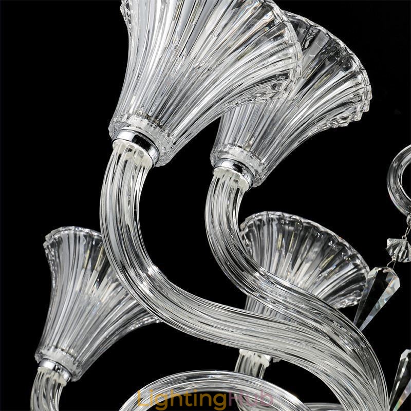 European Crystal Chandelier Decoration Ceiling Light With 12 Lights