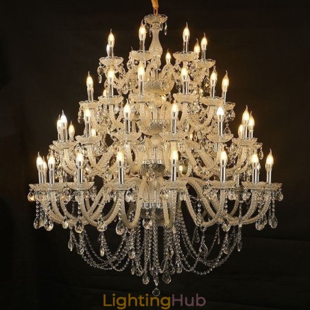 European Crystal Chandelier Ceiling Light With 53 Lights European Crystal Chandelier Ceiling Light With 53 Lights