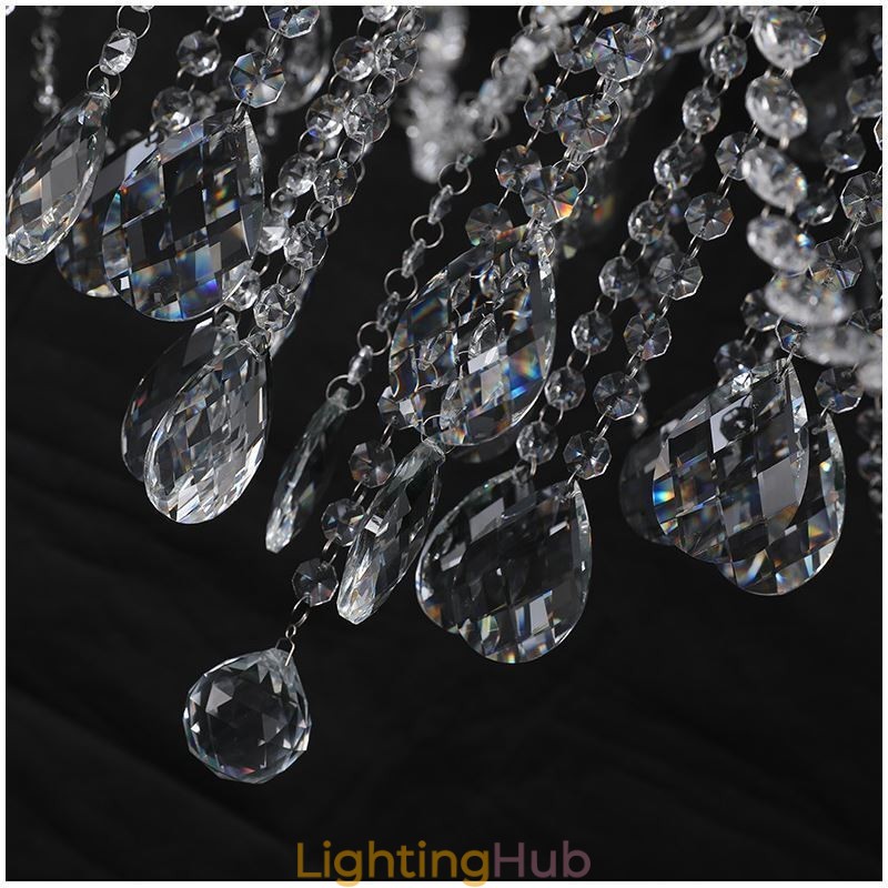 European Crystal Chandelier Ceiling Light With 53 Lights