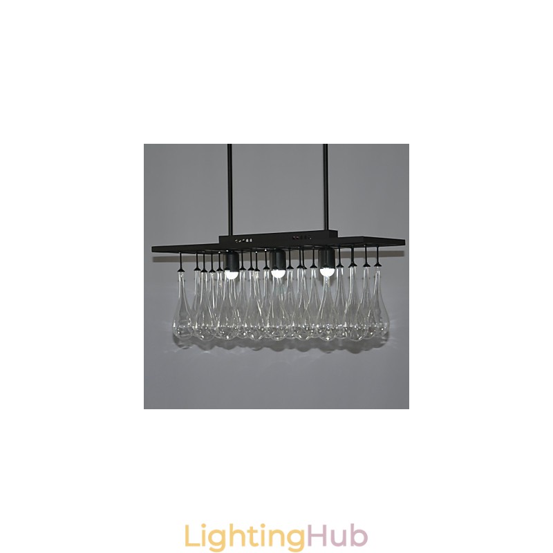 Modern Contemporary Crystal Painting Metal Chandelier