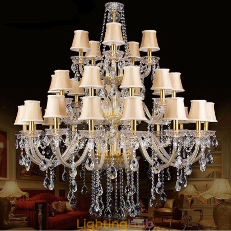 European Crystal Chandelier With 32 Lights Ceiling Light European Crystal Chandelier With 32 Lights Ceiling Light