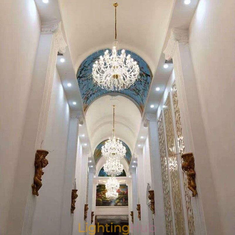 European Crystal Chandelier With 32 Lights Luxury Decoration Ceiling Light