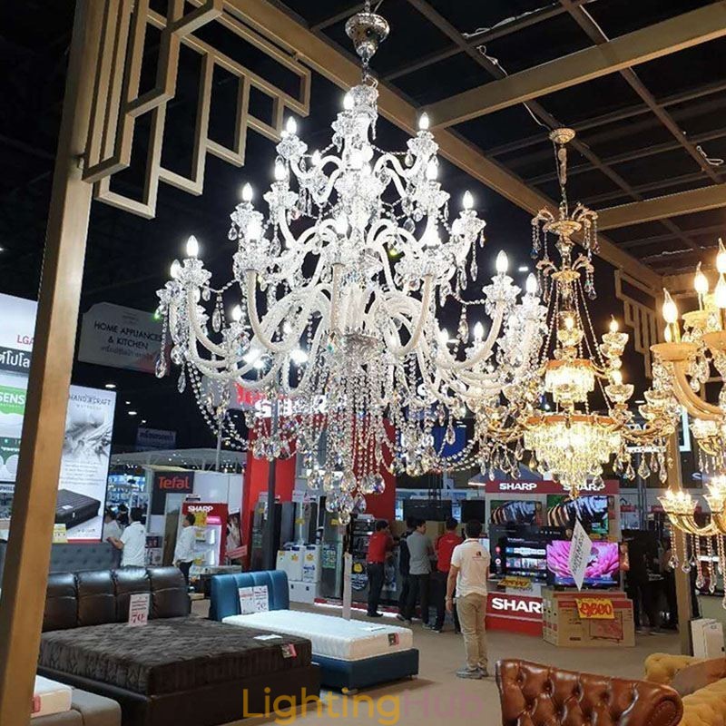 European Crystal Chandelier With 32 Lights Luxury Decoration Ceiling Light