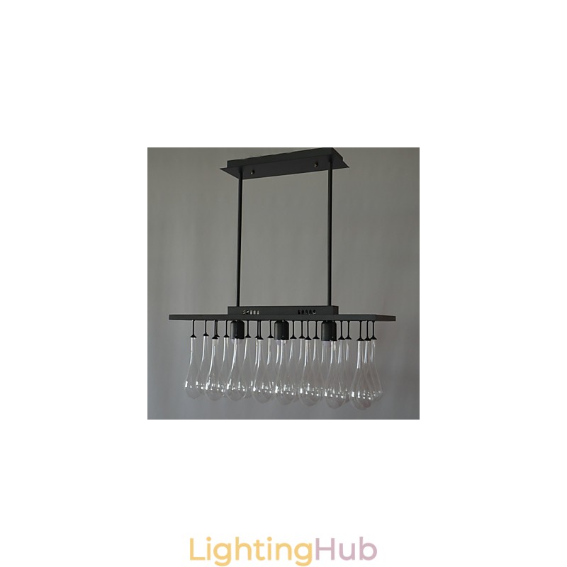 Modern Contemporary Crystal Painting Metal Chandelier