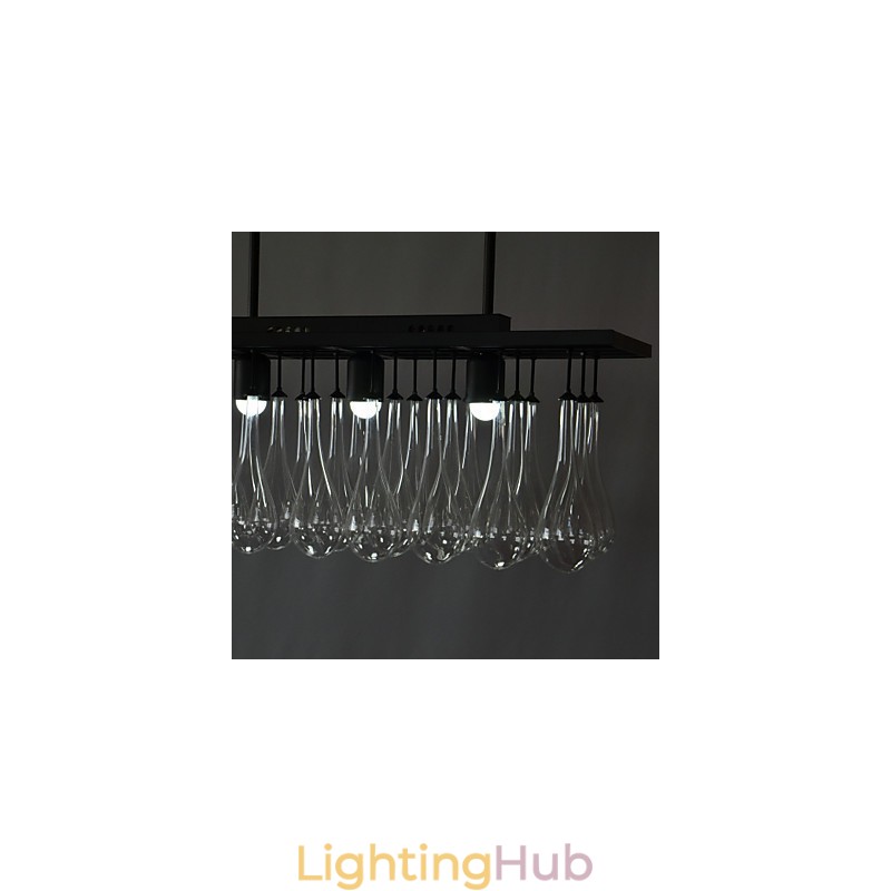 Modern Contemporary Crystal Painting Metal Chandelier