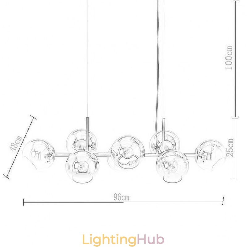 Contemporary Magic Bean Pendant Lamp Simple 8 Lights
