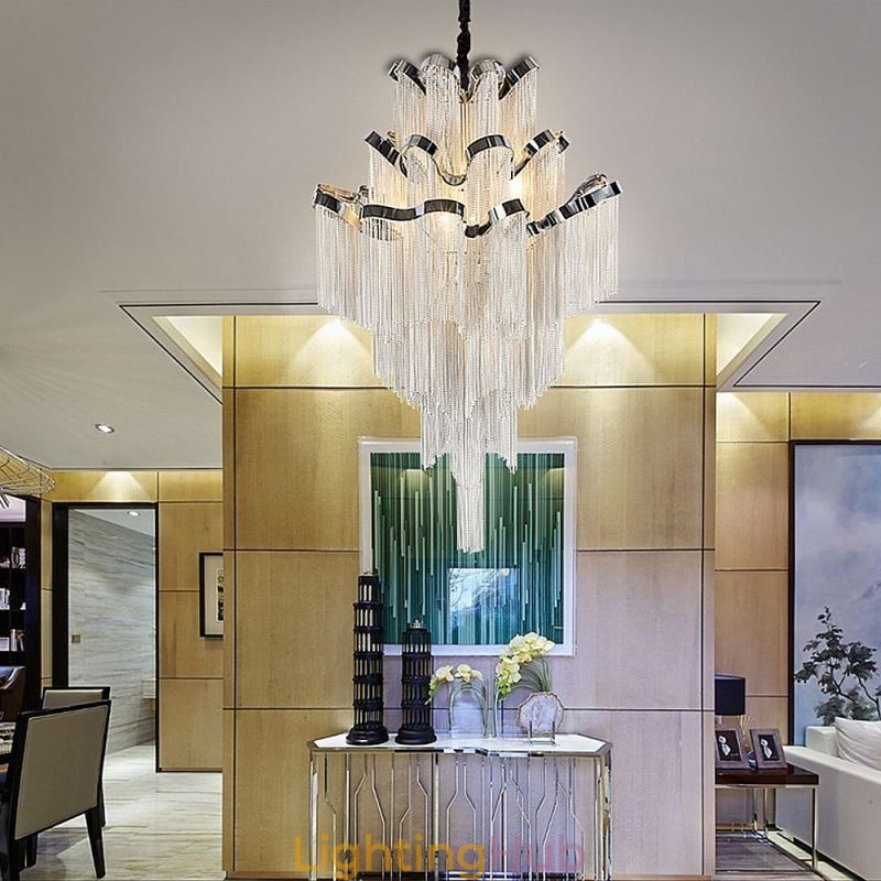 Modern Elegant Tassel Pendant Light