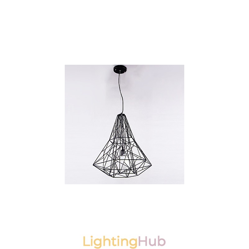 Modern Contemporary Chrome Metal Chandelier