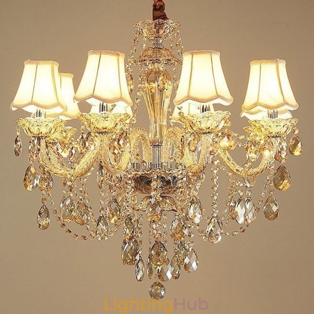 Crystal Chandelier Cognac Ceiling Light Luxury European Crystal Chandelier Cognac Ceiling Light Luxury European