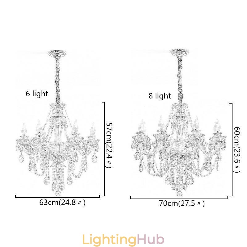 Crystal Chandelier Cognac Ceiling Light Luxury European