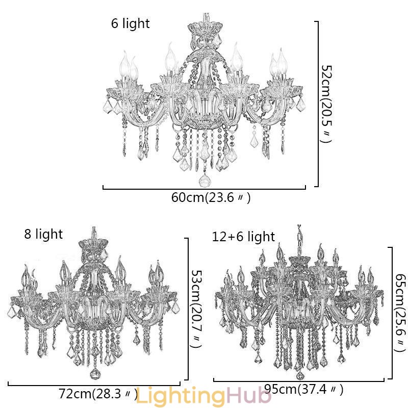 European Style Crystal Green Chandelier Candle Pendant Light