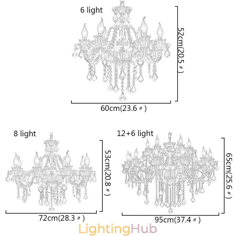 Elegant Purple Crystal Ceiling Light European Chandelier