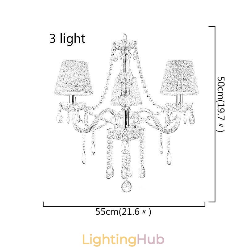 Classic European Crystal Chandelier Cognac Pendant Light