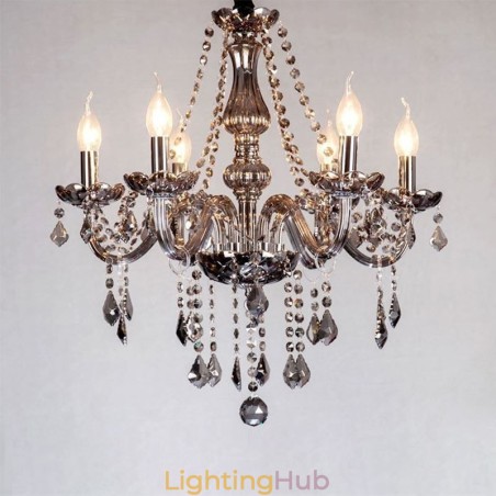 Elegant Crystal Chandelier European Style Glass Pendant Light Elegant Crystal Chandelier European Style Glass Pendant Light
