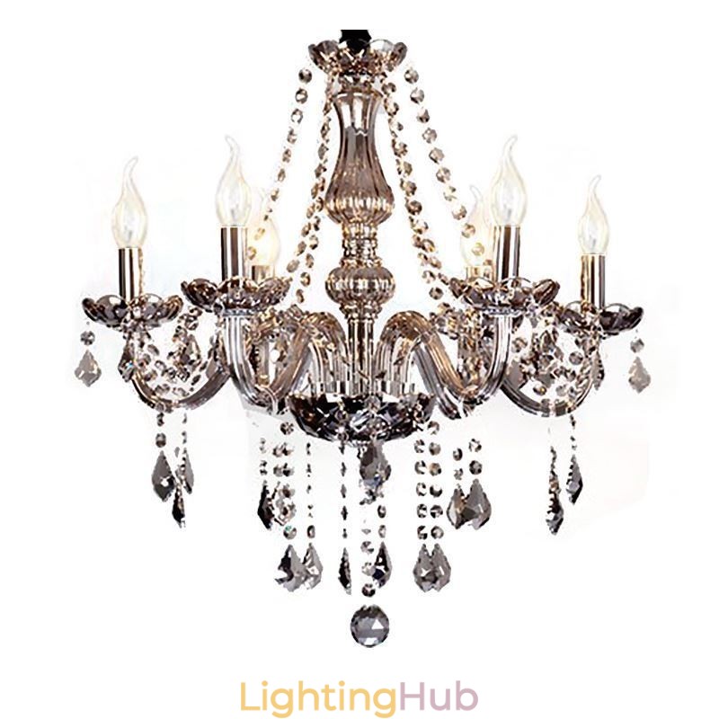 Elegant Crystal Chandelier European Style Glass Pendant Light