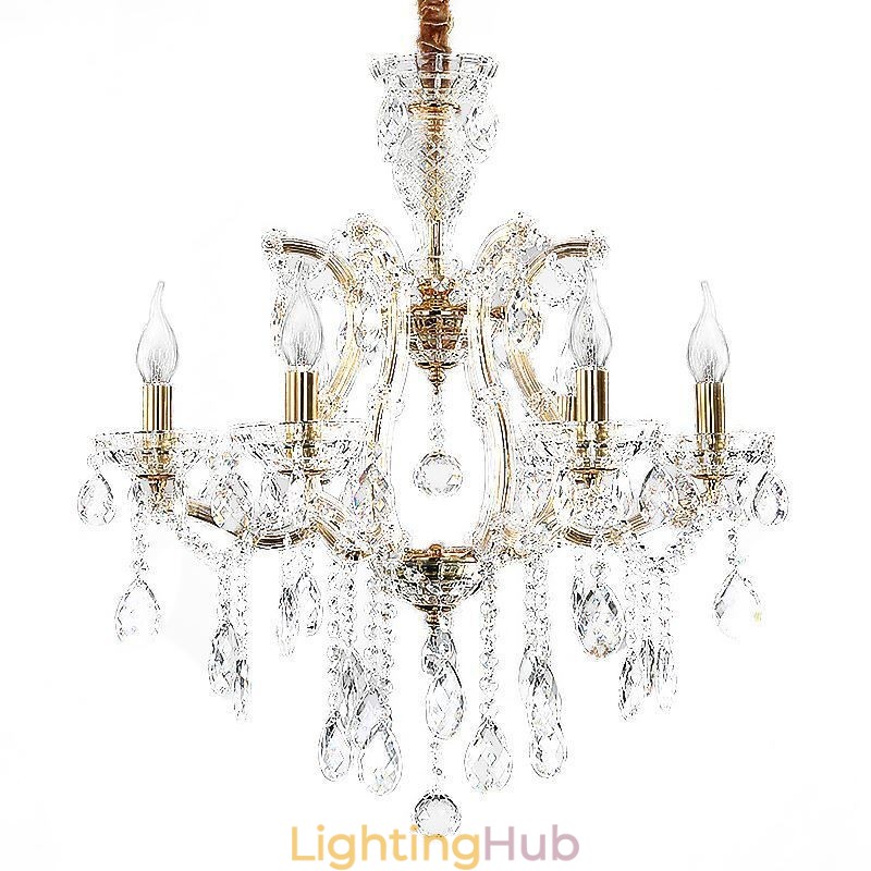 Elegant Crystal Chandelier European Pendant Light