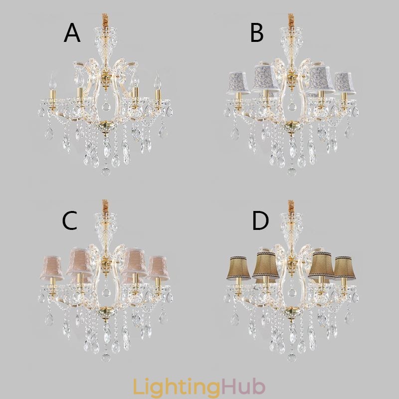 Elegant Crystal Chandelier European Pendant Light