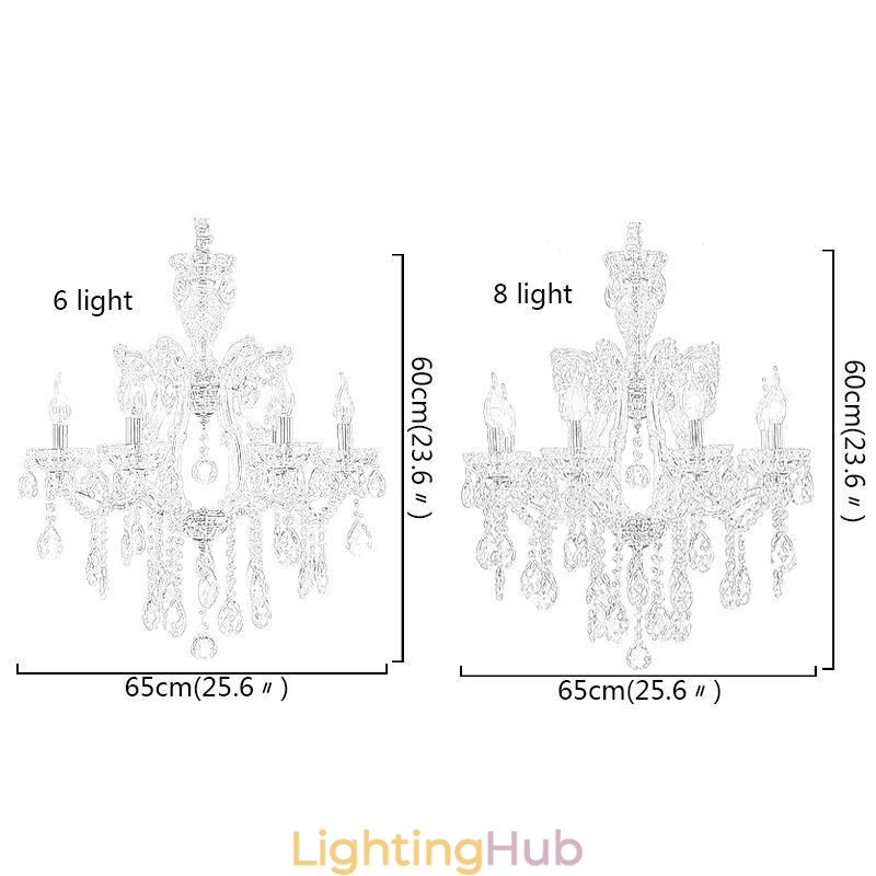 Elegant Crystal Chandelier European Pendant Light