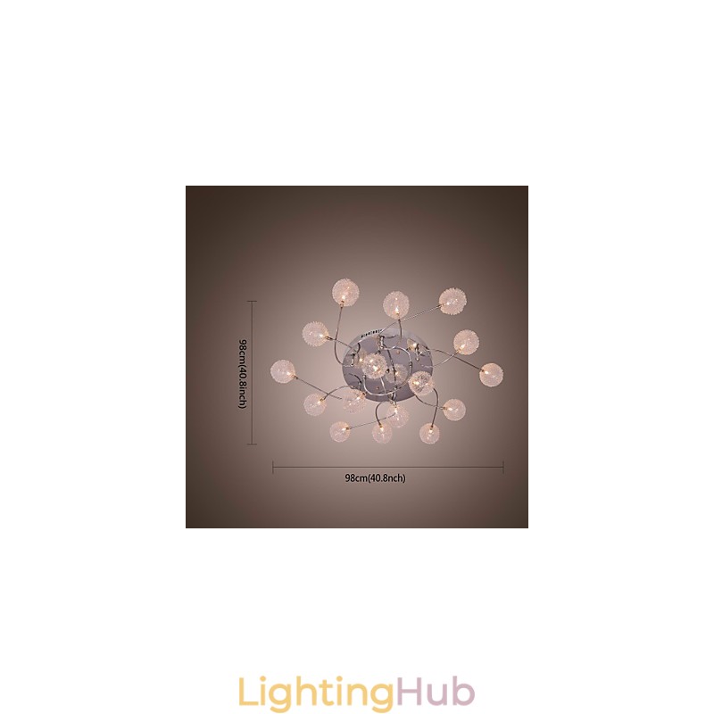 G4 Iron Flush Mount Light with Aluminum Shades