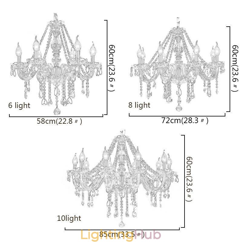 Large Crystal Chandelier Luxury European Pendant Light
