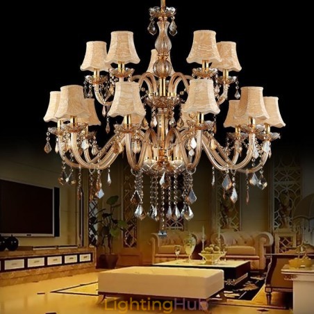 Large Luxury Crystal Chandelier European Amber Ceiling Light Large Luxury Crystal Chandelier European Amber Ceiling Light