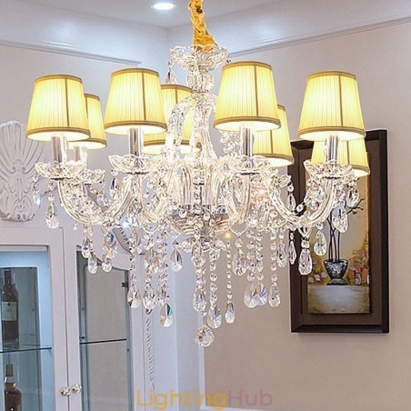 Modern Crystal Chandelier European Transparent Pendant Light Modern Crystal Chandelier European Transparent Pendant Light