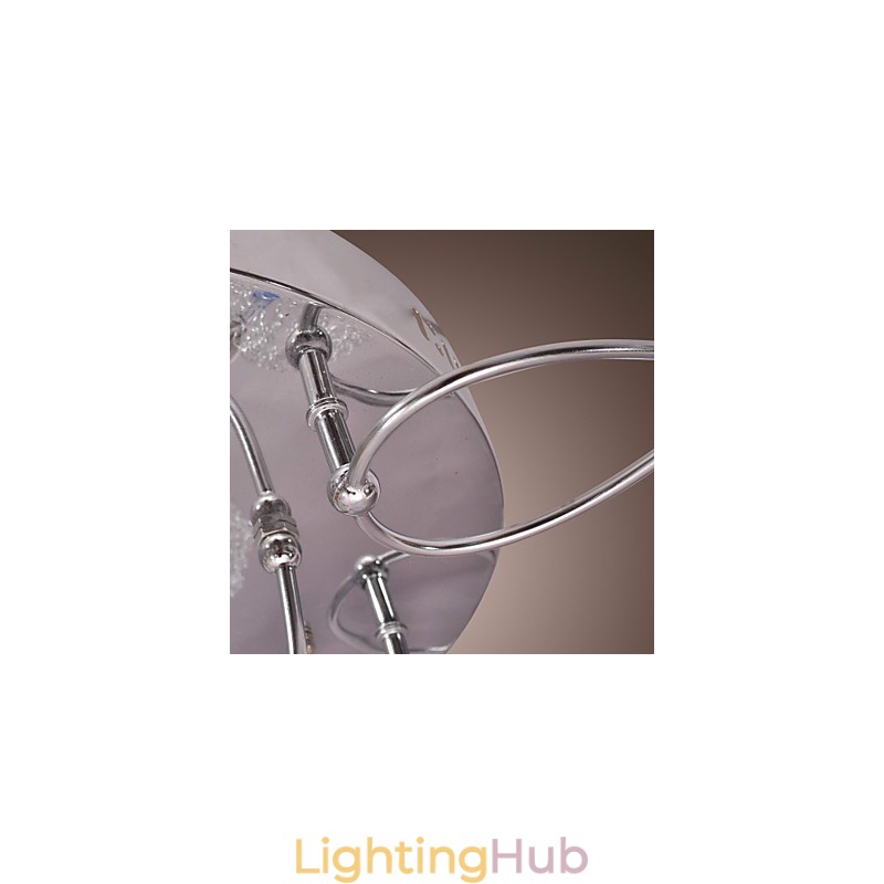 G4 Iron Flush Mount Light with Aluminum Shades