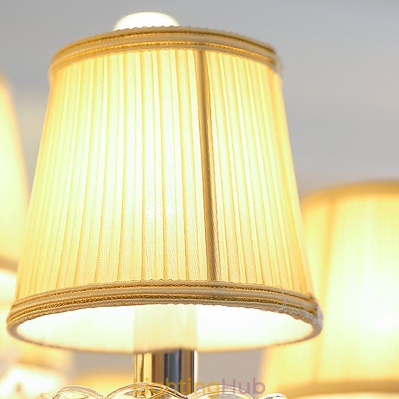 Modern Crystal Chandelier European Transparent Pendant Light