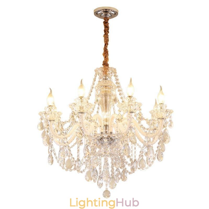 Luxury Crystal Chandelier European Elegant Pendant Light