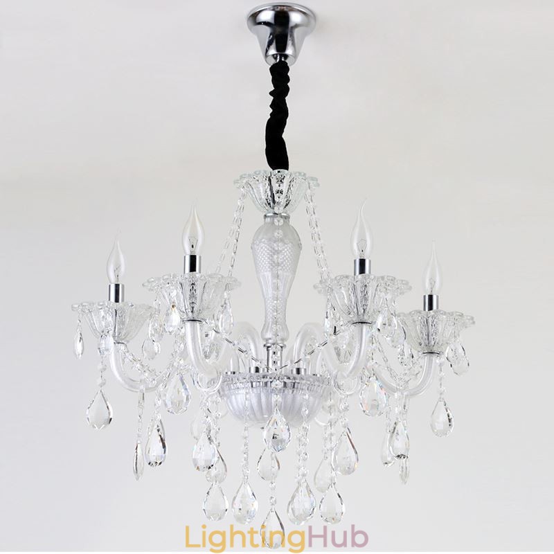 European Crystal Chandelier Elegant Pendant Light