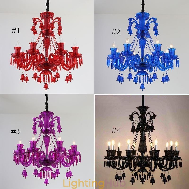 Crystal Ceiling Light European Chandelier Ring Bells Pendant Light