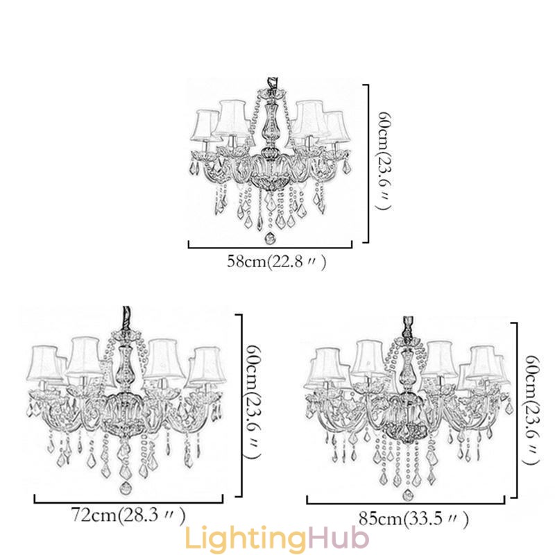 Luxury Crystal Chandelier European Red Colour Pendant Light
