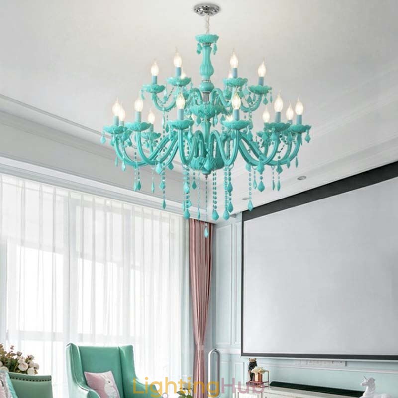 Elegant Crystal Chandelier European Large Pendant Light