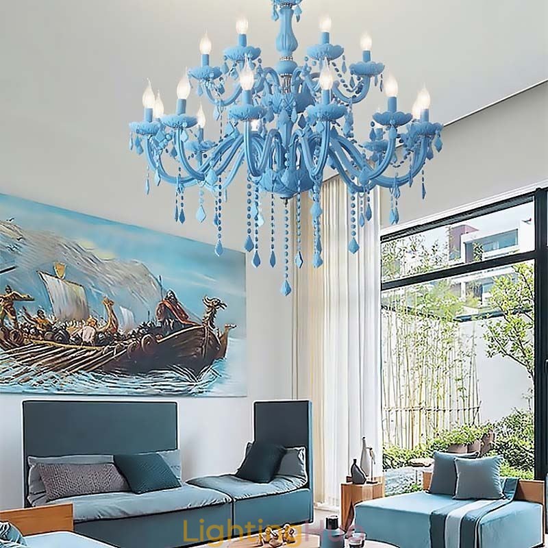 Elegant Crystal Chandelier European Large Pendant Light