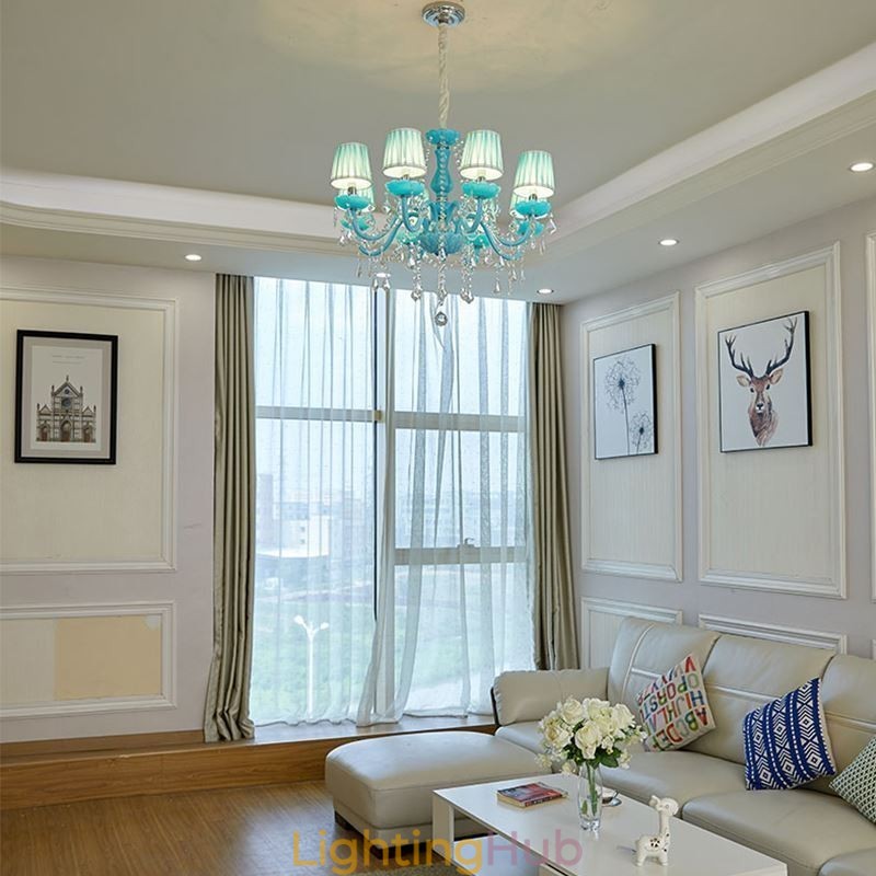 Creative Crystal Chandelier European Elegant Pendant Light