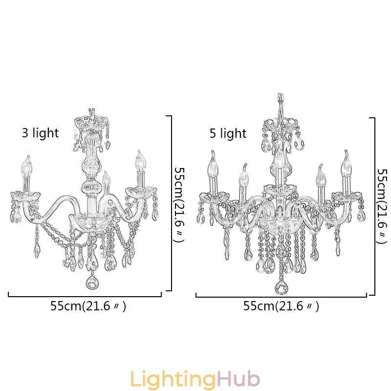 Stylish Crystal Chandelier Modern European Pendant Light