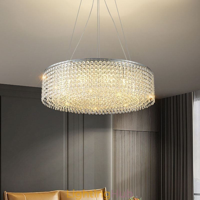 Modern Crystal Chandelier European Luxury Decorative Ceiling Lamp With 12 Lights